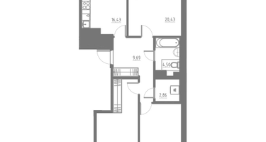 Студия, 86&nbsp;м²