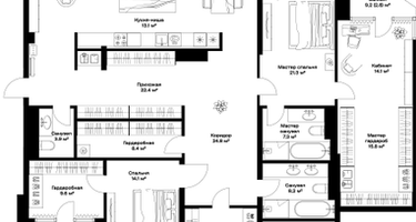 3-к. квартира, 264&nbsp;м²