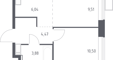 Студия, 33&nbsp;м²