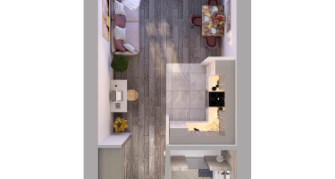 1-к. квартира, 25&nbsp;м²