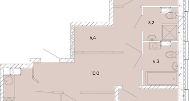 3-к. квартира, 93 м²