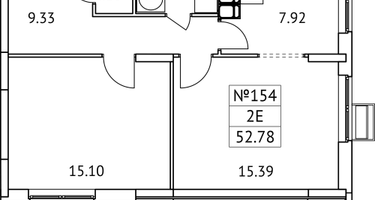 2-к. квартира, 52&nbsp;м²