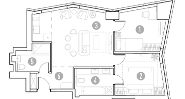 2-к. квартира, 61&nbsp;м²