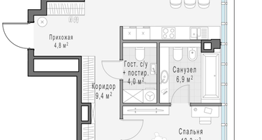 2-к. квартира, 118&nbsp;м²