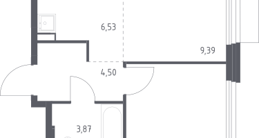 Студия, 34&nbsp;м²
