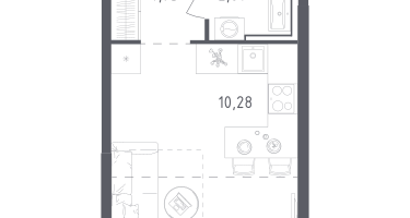 Студия, 24&nbsp;м²