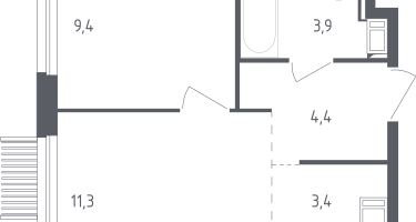 Студия, 31&nbsp;м²