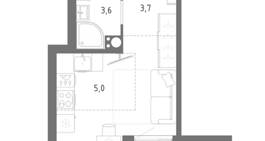 Студия, 23&nbsp;м²