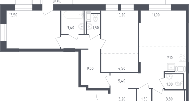 Студия, 76&nbsp;м²
