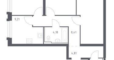 3-к. квартира, 65,2&nbsp;м²
