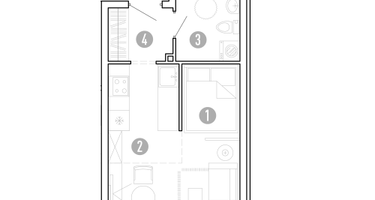 1-к. квартира, 29&nbsp;м²