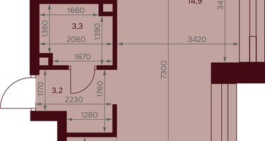 1-к. квартира, 30&nbsp;м²