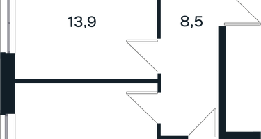 1-к. квартира, 38&nbsp;м²