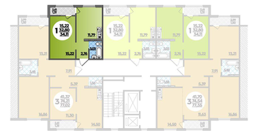 Студия, 34&nbsp;м²