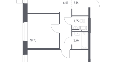 Студия, 58&nbsp;м²