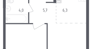 Студия, 36&nbsp;м²