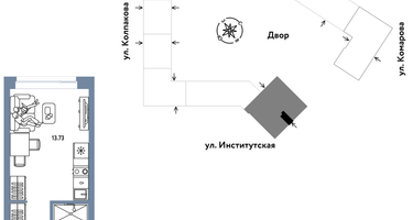 Студия, 20&nbsp;м²