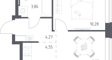Студия, 32&nbsp;м²