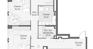 4-к. квартира, 143&nbsp;м²