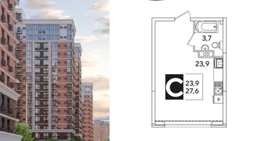 Студия, 27&nbsp;м²