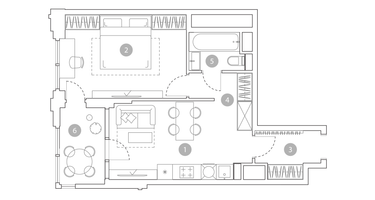 2-к. квартира, 45&nbsp;м²