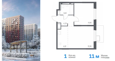 1-к. квартира, 41&nbsp;м²