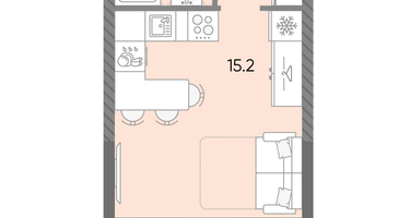 Студия, 22&nbsp;м²