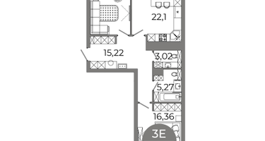 Студия, 82 м²