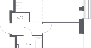 Студия, 33&nbsp;м²
