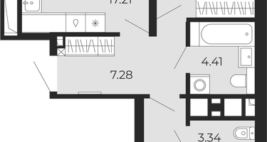 2-к. квартира, 67&nbsp;м²