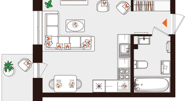 Студия, 27&nbsp;м²