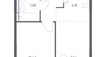 Студия, 35&nbsp;м²