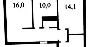2-к. квартира, 61,1 м²