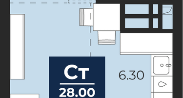 Студия, 25 м²