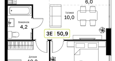 2-к. квартира, 50&nbsp;м²