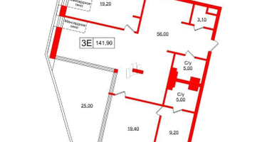 3-к. квартира, 150&nbsp;м²