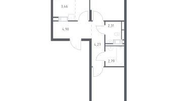 Студия, 55&nbsp;м²