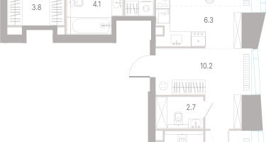 3-к. квартира, 111&nbsp;м²