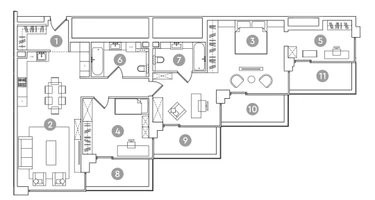 4-к. квартира, 143&nbsp;м²
