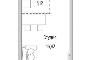 Студия, 36&nbsp;м²