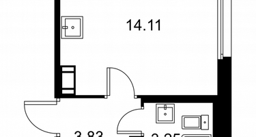 Студия, 21&nbsp;м²