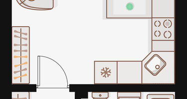 Студия, 26 м²