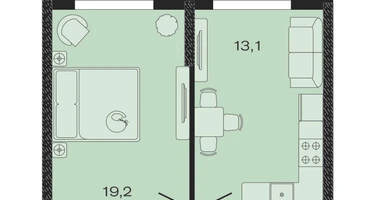 1-к. квартира, 40&nbsp;м²