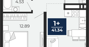 1-к. квартира, 39 м²
