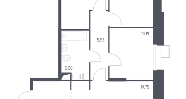 3-к. квартира, 73&nbsp;м²
