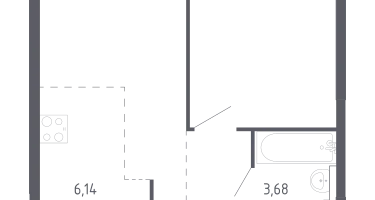 Студия, 37&nbsp;м²