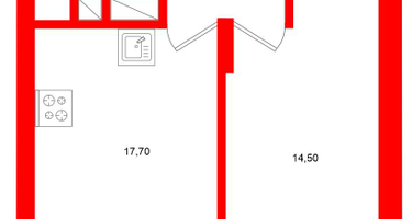 1-к. квартира, 48 м²