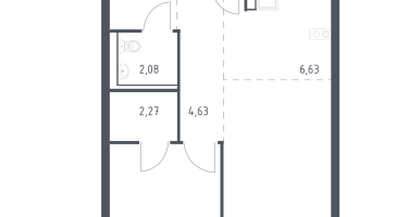 Студия, 48&nbsp;м²