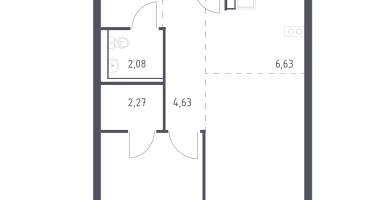 Студия, 48&nbsp;м²