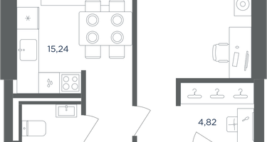 1-к. квартира, 47&nbsp;м²